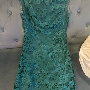 Elegant Green Lace Dress